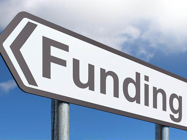 Road sign that says funding